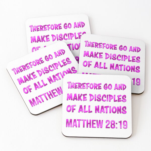 Item preview, Bible Verse | Therefore Go and Make Disciples Of All Nations | Matthew 28:19 designed and sold by christiangoods.