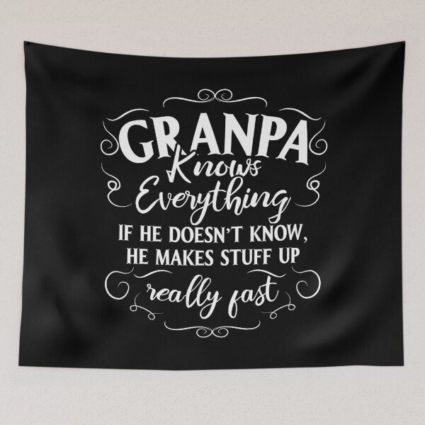 Item preview, Grandpa Knows Everything Shirt, Funny Grandpa Gift designed and sold by ip7s.