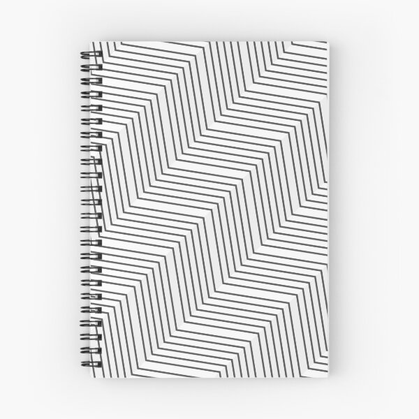 Item preview, Minimal black and white zigzag pattern designed and sold by hexdecor.