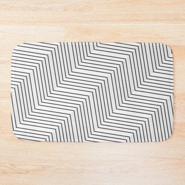 Item preview, Minimal black and white zigzag pattern designed and sold by hexdecor.