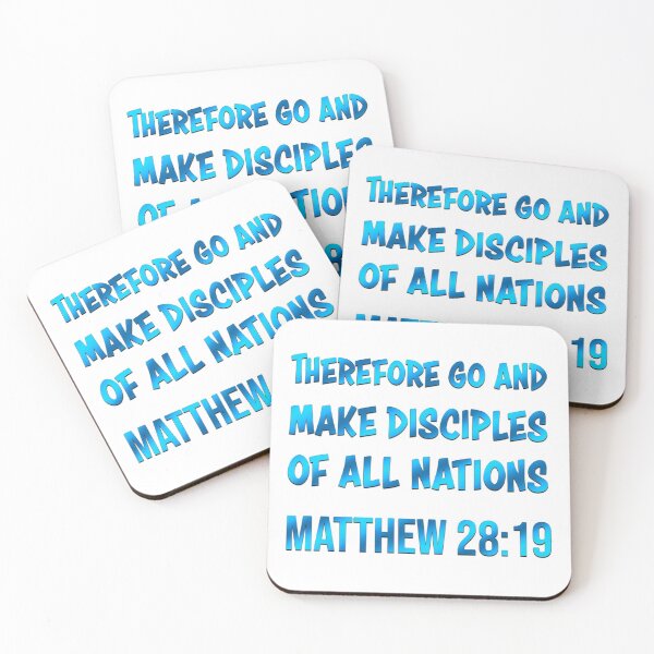 Item preview, Bible Verse | Therefore Go and Make Disciples Of All Nations | Matthew 28:19 designed and sold by christiangoods.