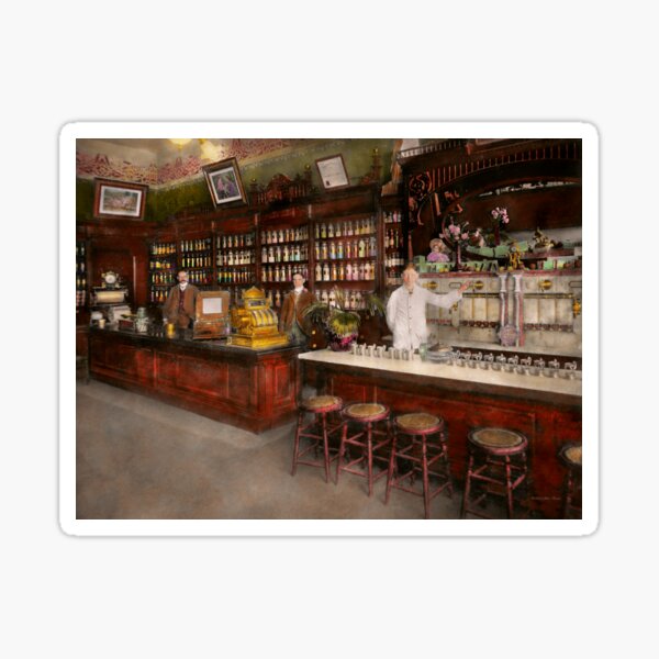 Apothecary - Cocke drugs apothecary 1895 Sticker