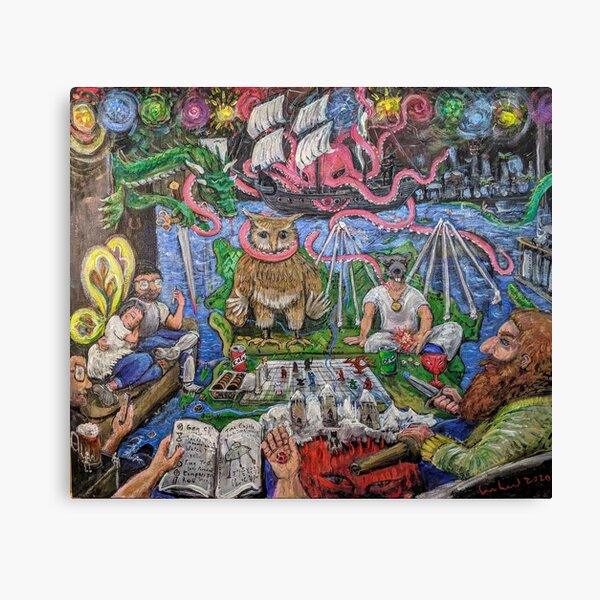 Fantasy Game Night Canvas Print