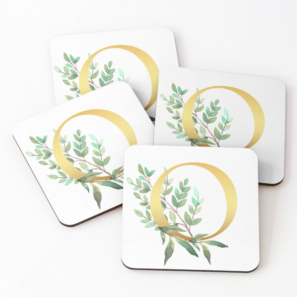 Item preview, Floral Gold Monogram O - Letter Art designed and sold by MysticMagpie.