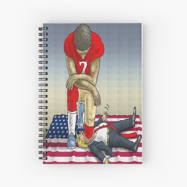 Colin Kaepernick Kneeling Spiral Notebook
