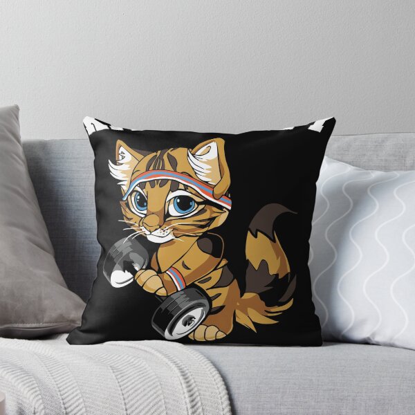 Item preview, Cat Lovers Gift graphic Funny Gym print For Cat Fitness designed and sold by Lisbob.
