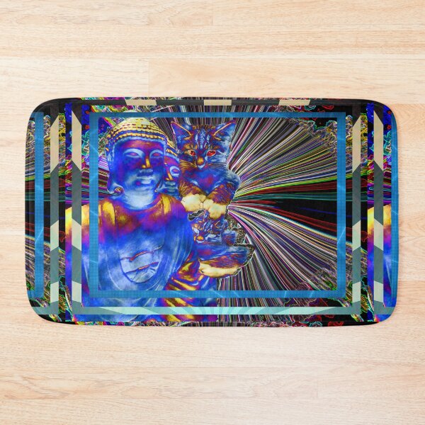 Item preview, Lucy Cat Loves Buddha Electric designed and sold by AuntyReni.