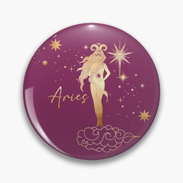 Artikelvorschau, Widderfrau in den Sternen, die auf einer Wolke gleiten - Rosa entworfen und verkauft von Breece.