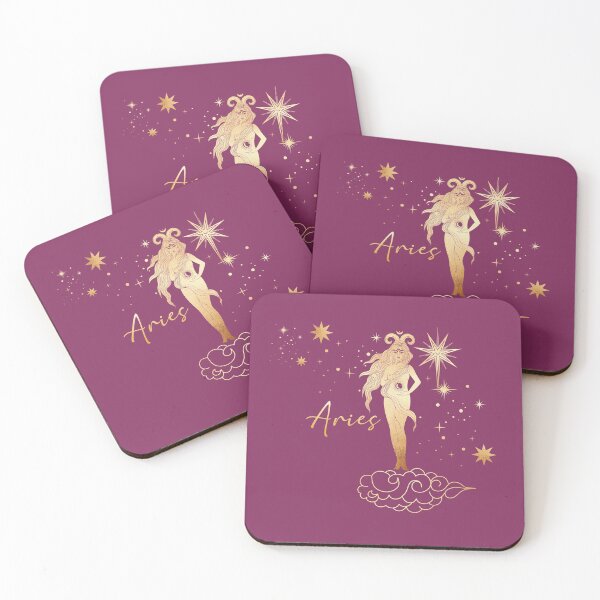 Item preview, Aries Woman in the Stars Gliding on a Cloud - Pink designed and sold by Breece.