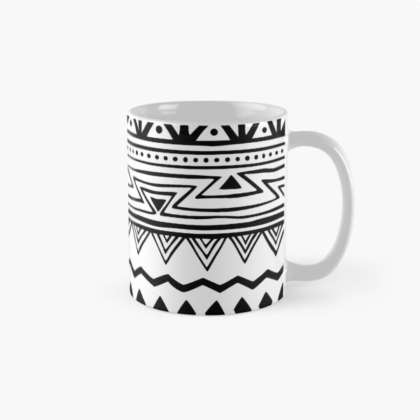 Item preview, Boho style pattern black and white designed and sold by hexdecor.