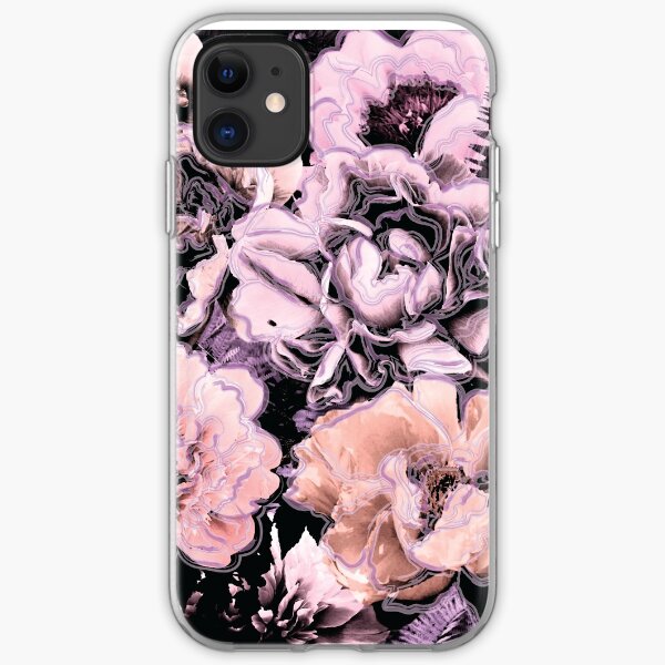 Bold Floral Lilac iPhone Soft Case