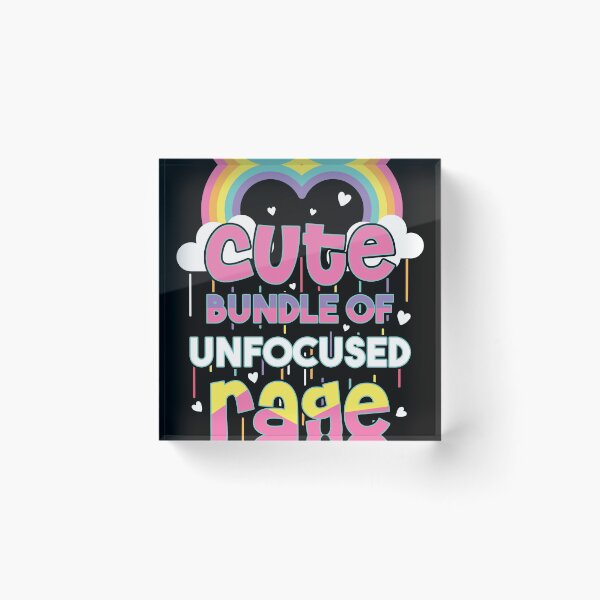 Item preview, Rainbow Pain Gift Design Cute Bundle Of Unfocused Rage print designed and sold by Lisbob.