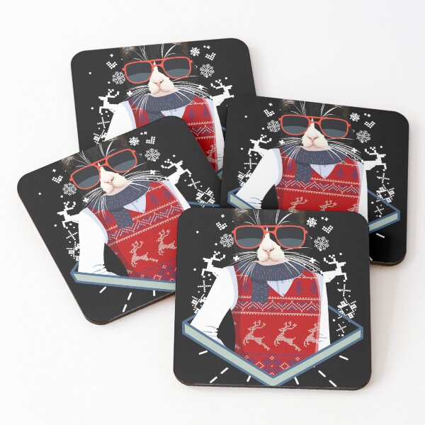 Item preview, Ugly Christmas print Cat product, Xmas design, Christmas Tee designed and sold by Lisbob.