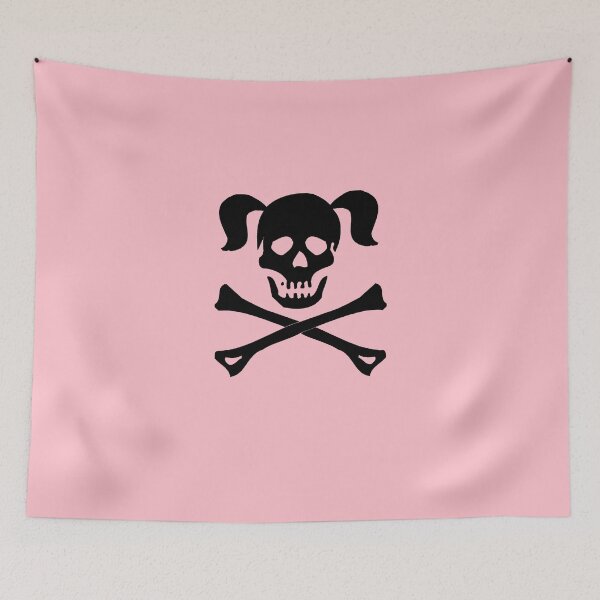 Item preview, Crossbones Skull Pigtails designed and sold by SportsT-Shirts.