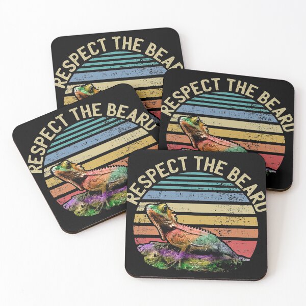 Aperçu de l'œuvre Respectez la barbe Funny Bearded Dragon Gift Design print créée et vendue par Lisbob.