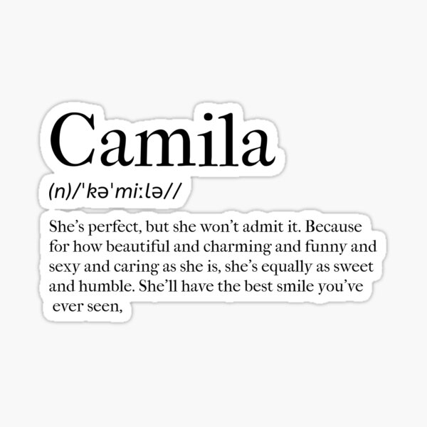 camila-definition-sticker-by-tastifydesigns-redbubble