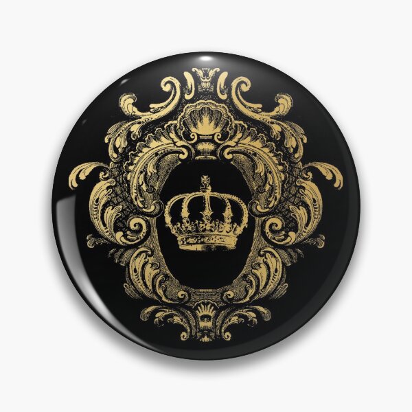 Item preview, Ornate Gold Crown Black designed and sold by grandreverie.