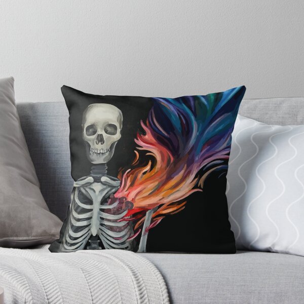 Item preview, Skeleton with Multicoloured Fire designed and sold by kmoblenes.