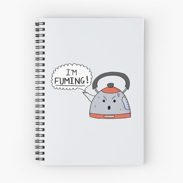 Item preview, I'm Fuming - Cute Angry Kettle Drawing designed and sold by THNKDESIGN.