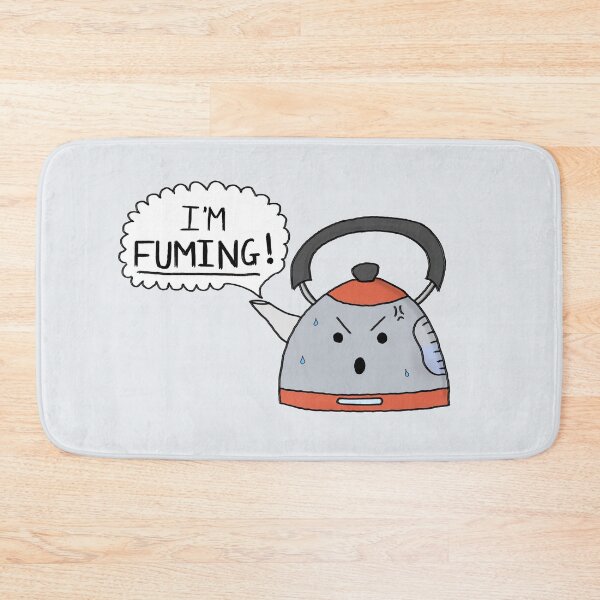 Item preview, I'm Fuming - Cute Angry Kettle Drawing designed and sold by THNKDESIGN.