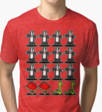 Badger Badger Mushroom Snake Tri-blend T-Shirt