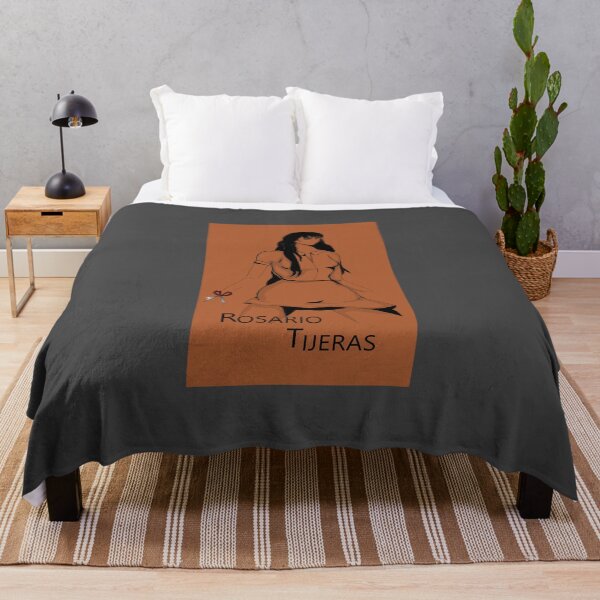 Item preview, Rosario Tijeras line art (orange-brown) designed and sold by Creativemonster.