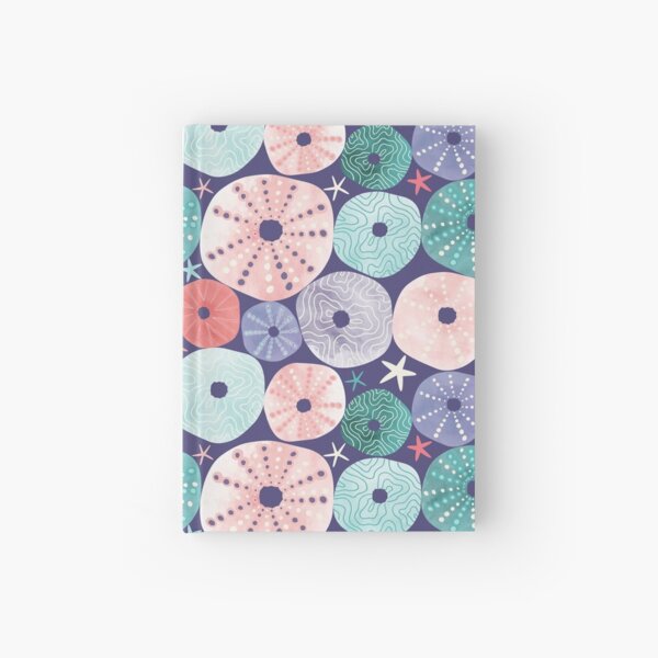 Sea Urchin Shells Purple Hardcover Journal