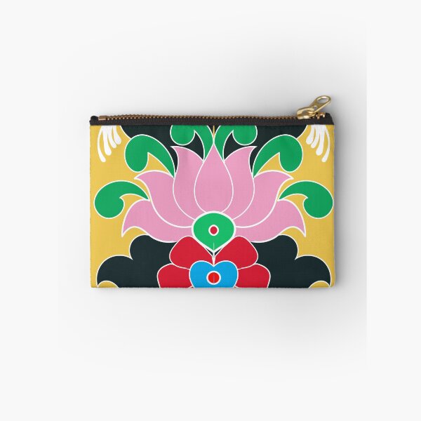 Item preview, Lotus pattern with dark yellow background designed and sold by SueSakpal.