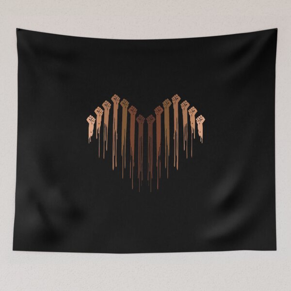 Item preview, Black Lives Matter Solidarity Fists in Air Design 1 designed and sold by rieriecoils1.