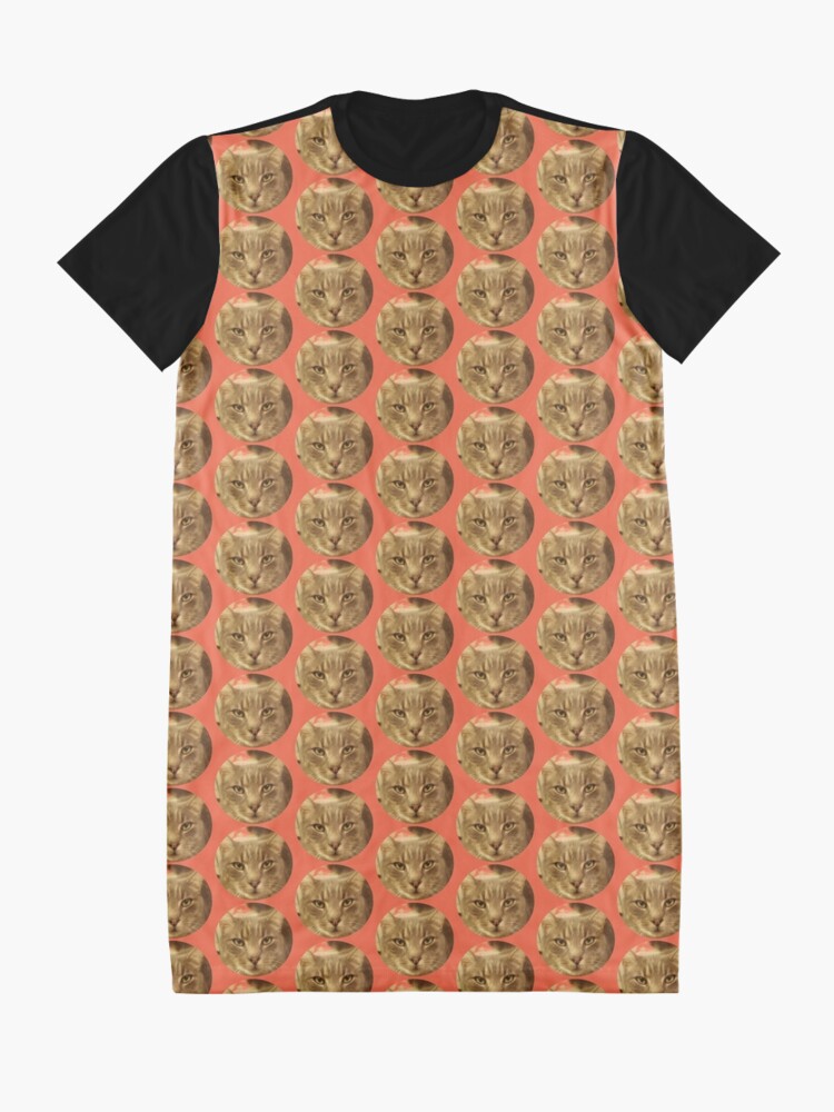 Graphic T-Shirt Dress, Ozzy the cat in 2020 designed and sold by Martin Boisvert