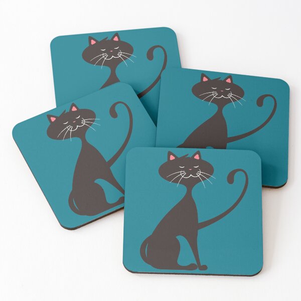 Item preview, Happy Cat (Teal) designed and sold by caj-trixie.
