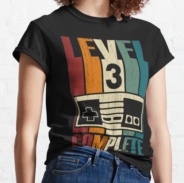 Level 3 Complete - 3rd Wedding Anniversary Gift Classic T-Shirt