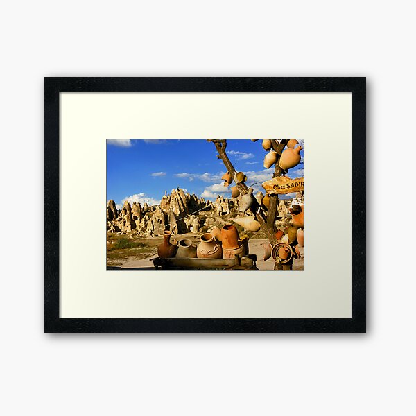 Cappadocia Jars Framed Art Print