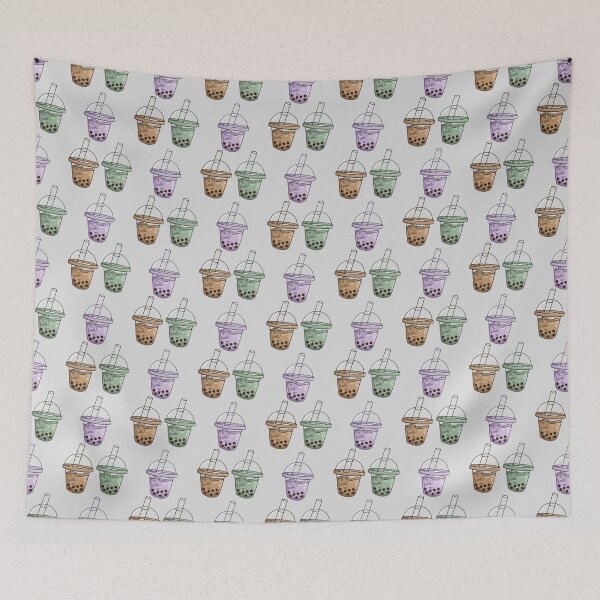 Item preview, Three Set Bubble / Boba Teas (Matcha, Taro, Black Milk tea) designed and sold by AngellyMarieee.