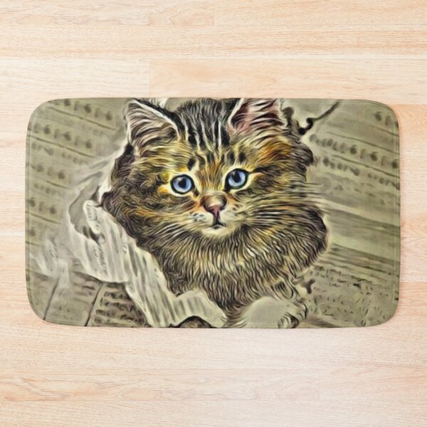 Item preview, KITTEN MAKES THE "MEWS"PAPER designed and sold by DigitalEffects.