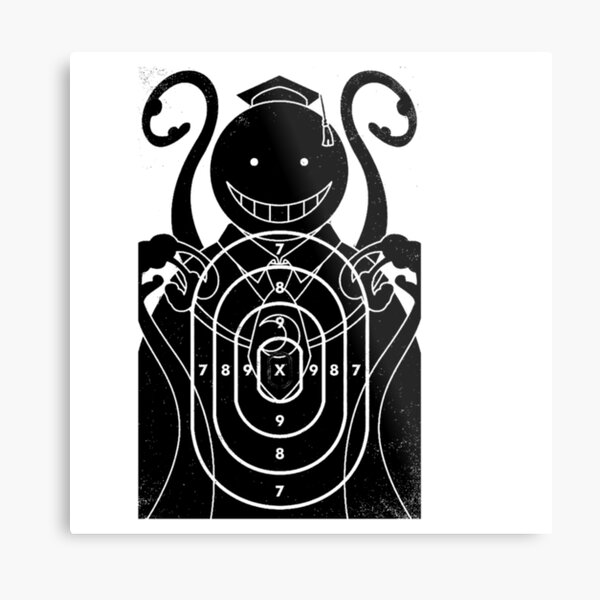 Assassination Classroom - Koro Sensei target Metal Print