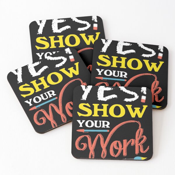 Item preview, State Teacher Testing Show Your Work Gift Design graphic designed and sold by Lisbob.