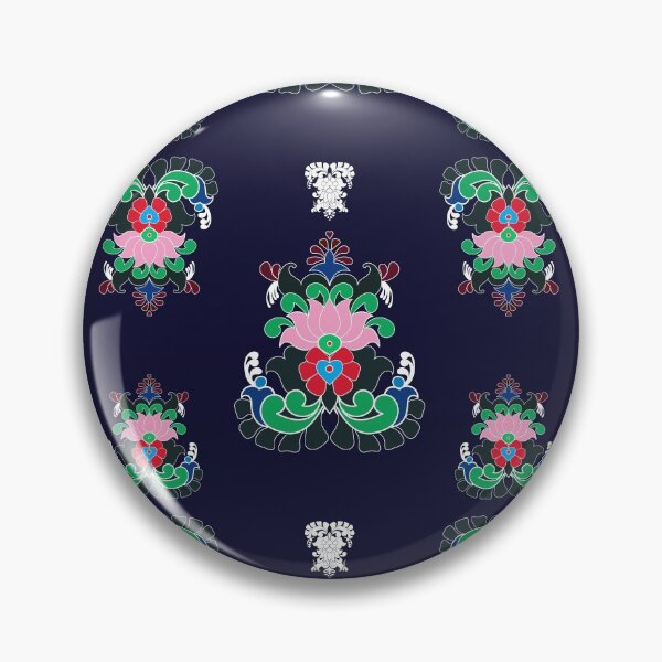 Item preview, Lotus pattern with blue background designed and sold by SueSakpal.