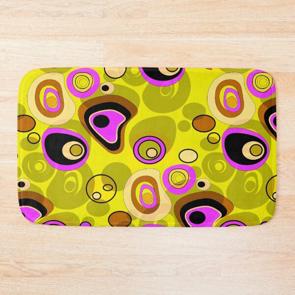 Item preview, Abstract yellow pink , black polka dot pattern . 3  designed and sold by fuzzyfox.