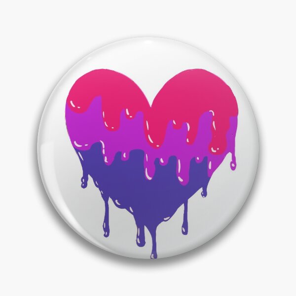 Item preview, Bisexual melty heart designed and sold by katelladraws.