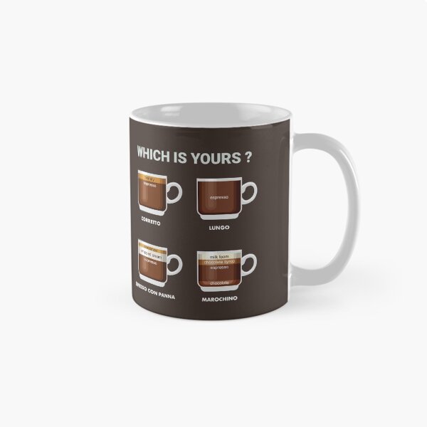 Item preview, Which is yours favorite coffee? Corretto, Lungo, Con panna. Marochino designed and sold by coffeeapparel.