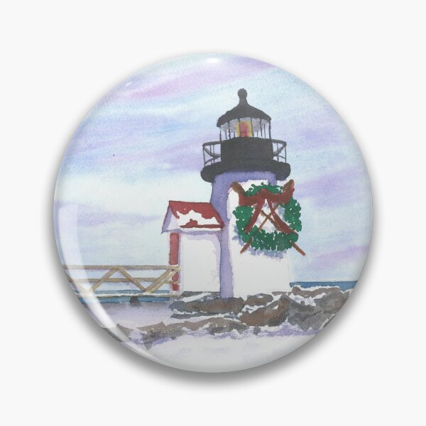 Item preview, Nantucket Lighthouse at Christmas  designed and sold by Roseann Meserve.
