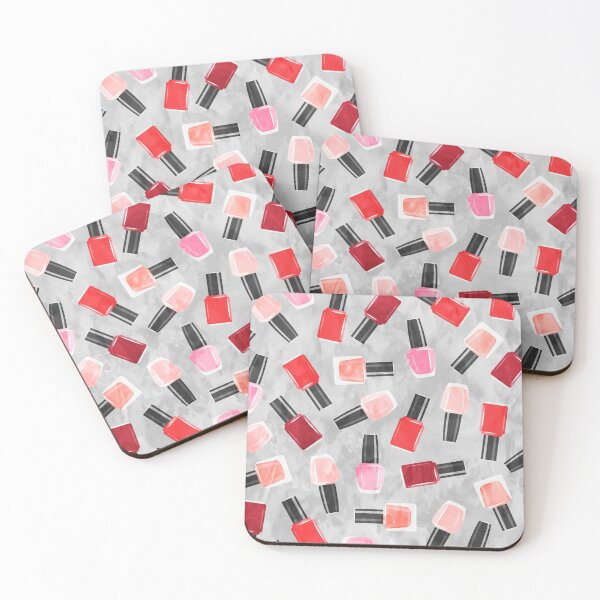 Item preview, Nail Polish - Red & Gray designed and sold by littlearrow.