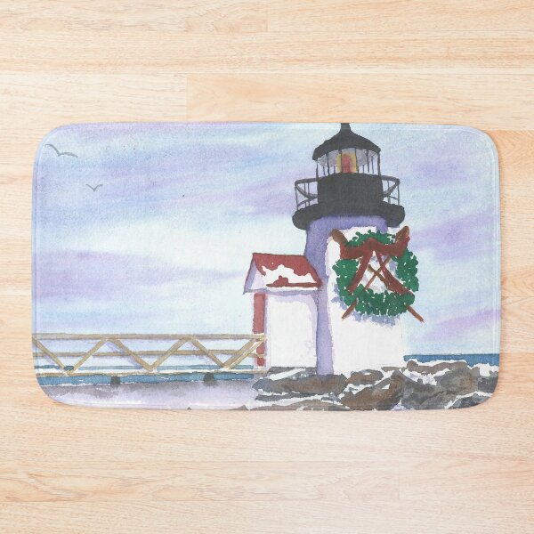 Item preview, Nantucket Lighthouse at Christmas  designed and sold by Roseann Meserve.