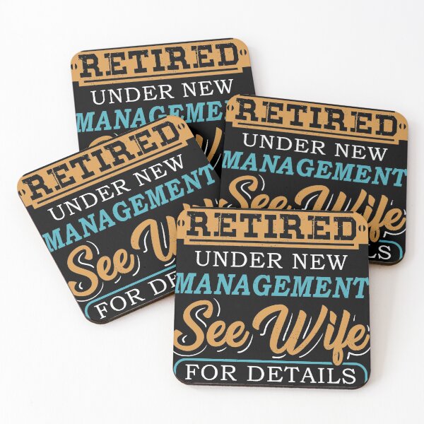 Item preview, Retirement Funny Gift Design New Management Ask Wife graphic designed and sold by Lisbob.