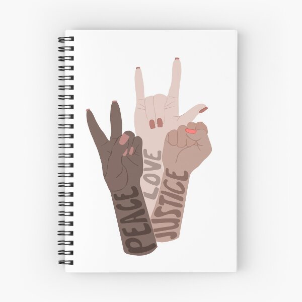 Item preview,  Black Lives Matter | Peace on the Left Justice on the Right | People of Color | 50% DONATED BLM / POC | Illustration + Calligraphy designed and sold by seaniemendoza.