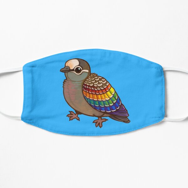Pride Birds: Common Bronzewing Flat Mask