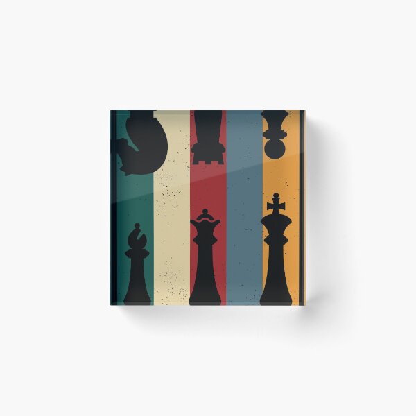 Item preview, King Queen Knight Retro Chess Lover Gift Design  design designed and sold by Lisbob.
