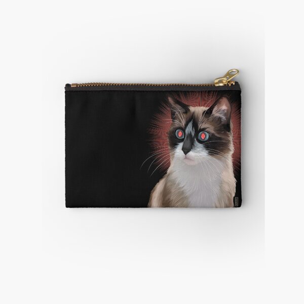 Item preview, Soba - Snowshoe Cat Ready to Fire Lasers designed and sold by Kittie Peters.