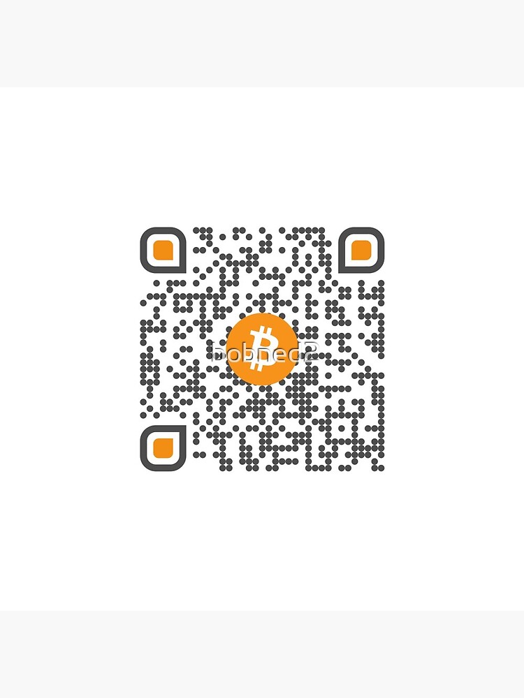 Rick Roll QR code disguised as bitcoin QR code | Greeting Card